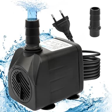 Pompe à Eau Submersible,800L /H 16W Pompe Eau Aquarium Ultra-silencieux,Ajustable Pompe Fontaine pour Étang Fontaine Réservoir de Poissons,avec 4 Pieds de Ventouses pour Fish Tank Hydroponic Systems