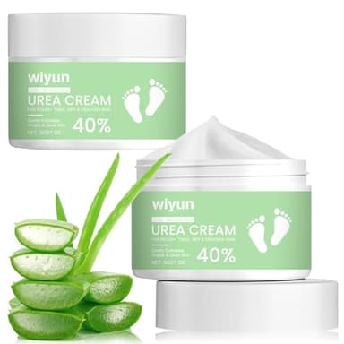 Crème à l'Urée 40%,avec 2% D'Acide Salicylique,Crème D'urée,Crème pour les Pieds à l'urée,Aloe Vera Hydrate,Crème pour les Pieds Secs et Craquelés,élimine les Callosités et Adoucit,60 g