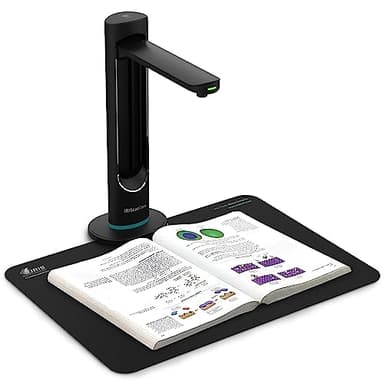 IRIScan Desk Scanner Portable a3 : - v6Bus: éditeur PDF Gratuit, Scanner Portable, IA aplatissement-numérisation Auto- Effacement Doigts, 2x16MP/32MP, Win Mac