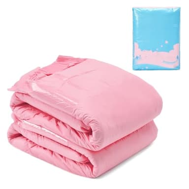 LittleForBig 6500 ml Couches pour Adultes ABDry Ultra Absorbantes - 2 Pièces avec Bandes Réglables Rose (L)