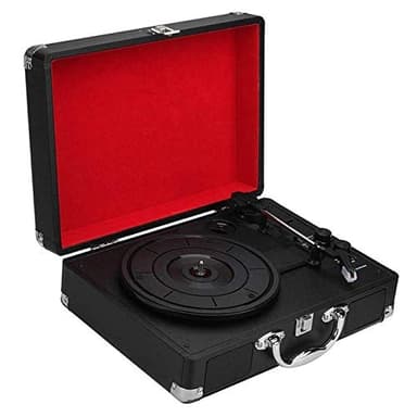 Tourne-Disque Gramophone Vintage rétro, Platine Vinyle Vintage 3 Vitesses Lecteur LP Tourne-Disque téléphones Mobiles Lecture de Musique Valise Conception