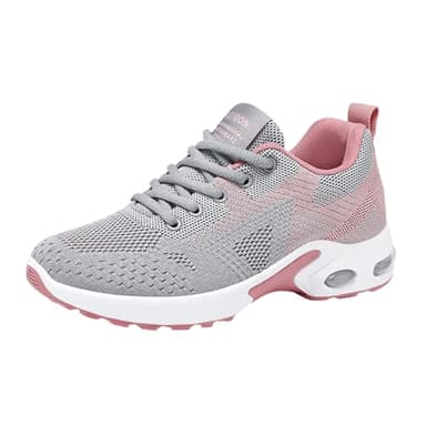Chaussure Orthopédique Femme, Baskets Femme Chaussure Orthopédique Sport À Confort Orthopedique - Respirantes, Semelle À Coussin D'Air, Durables Et Polyvalentes Pour Sports Et Quotidien, Gris