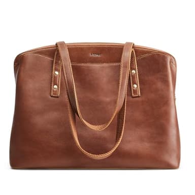 S-ZONE Sacs Hobo en cuir véritable pour femme - Sacs à main à bandoulière, cognac