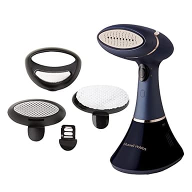 Russell Hobbs Défroisseur vapeur [Antibactérien, pour maison, voyage, bureau] Steam Genie Aroma (1800W, vapeur continue 32g/min, diffuseur de parfum, vêtements, rideaux, tissus)Fer à repasser 28041-56