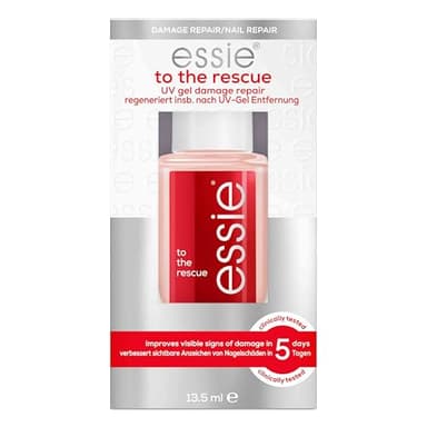 Essie - Soin des Ongles Réparateur - Répare les Ongles Abîmés par le Gel UV en 5 jours - Scelle, Protège et Épaissit l'Apparence des Ongles - Enrichi en Kératine et Céramides - To The Rescue