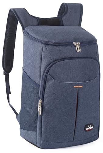 25L Sac à Dos Isotherme à Glacière, Sac Isotherme Portable Cooler Backpack Bag, pour Hommes Femmes pour Camping, Pique-Nique, Barbecue, événements (Bleu)