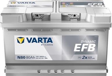 Varta Blue Dynamic Efb F22 Batterie Voitures, 12 V 80Ah 730 Amps (En)