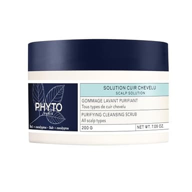 Phyto Paris - Solution Gommage Lavant Purifiant 200g – Scrub Cuir Chevelu au sel marin et eucalyptus – Purifie, exfolie et rééquilibre pour des cheveux légers et brillants