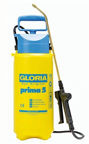 GLORIA Prima 5, Pulvérisateur à pression de 5L, avec lance en laiton, buse à cône creux réglable en laiton, idéal pour le traitement et la protection des plantes dans le jardin