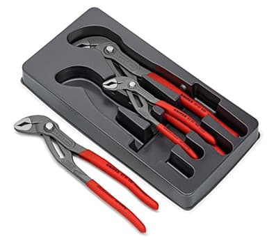 Knipex Jeu de pinces Cobra Jeu de pinces multiprises, 3 outils, 150 à 300 mm, autobloquante, set de pinces, multiprises, 00 20 09 V02