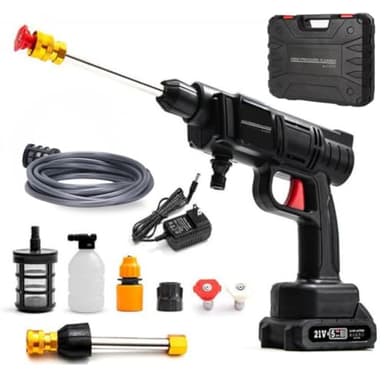 STARLYF Nettoyeur Haute Pression sans Fil Haute Pression, Pistolet Portable à Eau Haute Pression, Pistolet de Lavage de Voiture, connecteur pour Robinet