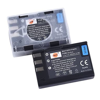 DSTE 2-Pack Rechange Batterie pour Nikon EN-EL9 EN-EL9A D40 D40x D60 D3000 D5000
