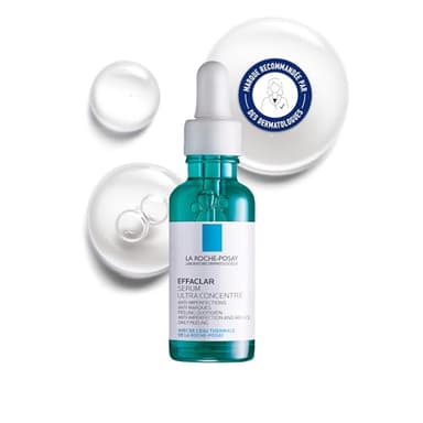La Roche-Posay - Effaclar - Sérum Visage anti-imperfections à l'Acide Salicylique - Acide Glycolique et Niacinamide - Peaux grasses à tendance acnéique - Effet Peeling - Soin pour le Visage Concentré