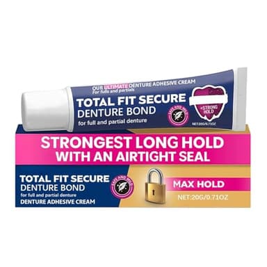 Colle Pour Prothèses Dentaires, Avec Formule Confortable, 20 G, Colle Pour Prothèses Partielles Hermétiques, Gel Adhésif Pour Dents, Sans Odeur Et Sans Goût, Ou Adultes, Hommes, Femmes Et Personnes Âg