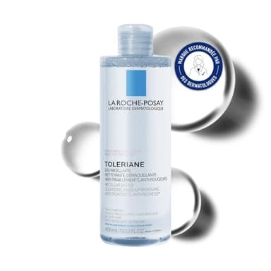 La Roche-Posay - Toleriane - Eau Micellaire Démaquillante et Hydratante - Enrichie en Glycérine et Eau Thermale - Nettoyant Visage et Yeux Sans Parfum - Convient aux Peaux Sensibles