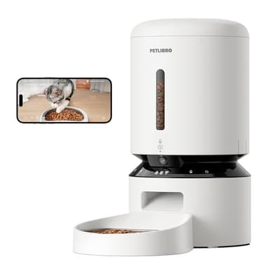 PETLIBRO 5L Distributeur Croquette Automatique avec Caméra 1080P - Mangeoire Chien WiFi 5G avec app, capteur de Faible Niveau de Nourriture, Alerte de Mouvement et de Son de Compagnie, 1 à 10 Repas