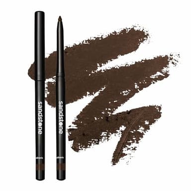 Sandstone Scandinavia Eyeliner Waterproof Brun pour Yeux Sensibles - Hypoallergénique & Vegan - Longue Tenue - Sans Parfum