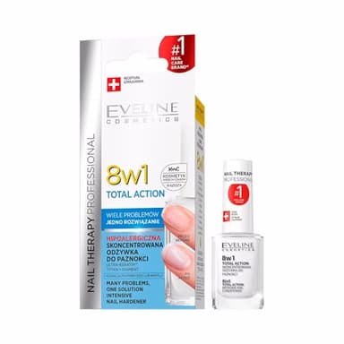 EVELINE Cosmetics Thérapie pour les ongles - Conditionneur Intensif 8 en 1 TOTAL ACTION 12ml