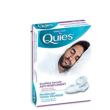 Quies Nettoyage Anti-Ronflement Gouttière Buccale, pas de saveur