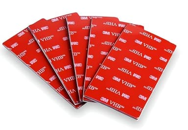 Dpm tapes - 3M VHB Lot de 15 Pastilles Adhésives Double Face Extrafortes en Mousse Acrylique, Résistantes à l’Eau et à la Chaleur, Idéales pour Voiture, Maison et Bureau (25 mm x 50 mm)