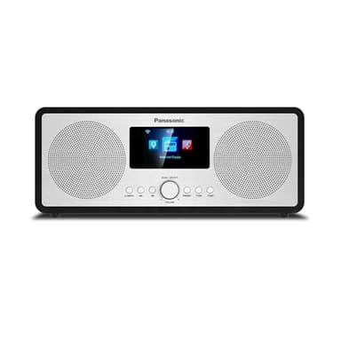 Panasonic RF-D40EG-K Radio Internet et Dab+/FM avec Bluetooth, 6W, Haut-Parleurs de 7,5 cm, Écran Couleur TFT de 2,4, Alarme et Minuterie de Mise en Veille, Télécommande, USB, Wi-FI, Noir
