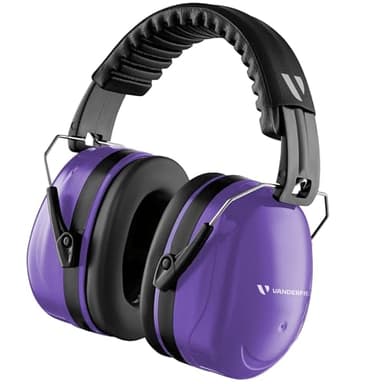 Vanderfields Casque Anti Bruit Adulte, 33dB Certifié CE, Protection Auditive pour Travail, Autisme, Bricolage, Tonte, Chantier, Tir, Casque Sensoriel, Réduction de Bruit Professionnelle