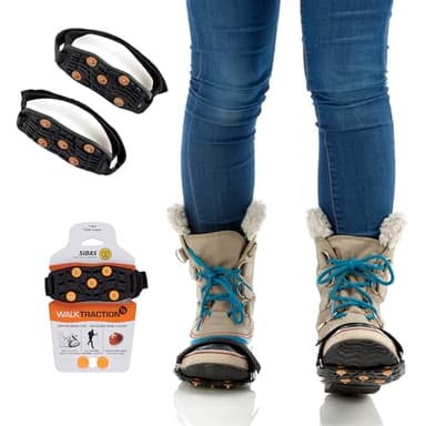 Sidas Walk Traction 1/2, Crampons à Neige, Crampons antiglisses et antidérapants, Chaussures de randonnée ou Bottes de Neige