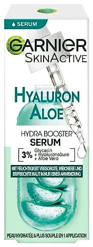 Garnier Sérum Hydratant pour une peau ferme et radieuse, À l'aloe vera apaisante et à l'acide hyaluronique, Skin Active, 30 ml