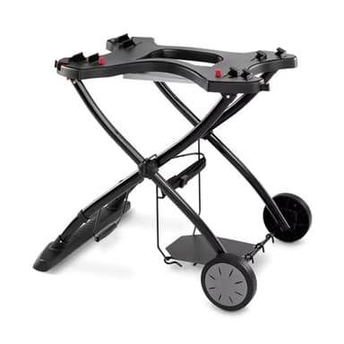 Weber Chariot portable / Pour barbecues à gaz série Q, design pliable avec roues, poignée de transport, 16,5 x 75,5 x 71,5 cm (plié), 63,5 x 53,5 x 71,5 cm (ouvert)