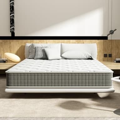 DEWINNER Matelas 160x200 cm Mémoire - Épaisseur 25 cm - Mousse à mémoire de Forme - 7 Zones - Fermeté Moyenne - Soulagement des Points de Pression - Matelas Enfant