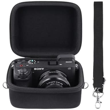Aenllosi Étui Rigide de Transport pour Appareil Photo Sony Alpha 6000 6300 6400 6500 6700 (16-50 mm) Uniquement Compatible avec l'objectif Sony 16-50 mm (Noir)