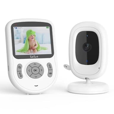 TakTark Babyphone avec caméra, 2,8" 720P HD IPS, avec portée de 1000 m, batterie de 20 heures, caméra sans Wi-Fi, VOX, conversation bidirectionnelle, vision nocturne, zoom 3 × et surveillance de la