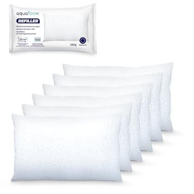 Aquafloow 6x Sachets de Granulés pour Déshumidificateur 280 g, Contrôle des Moisissures pour Pièces de 20 m² | Recharges Ultra-Absorbantes
