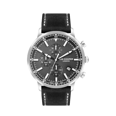 Lee Cooper Homme Analogique Quartz Montre avec Bracelet en Cuir LC07943.351