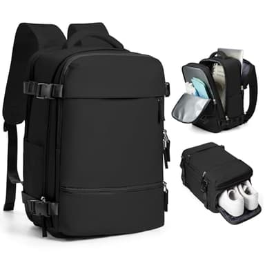 SZLX Sac a Dos Voyage Cabine Avion Femme Bagage Cabine 40x30x20 Ryanair Wizz air Easyjet Bagage à Main Sac pour Ordinateur Portable 14 Pouces Homme Imperméable avec Compartiment Chaussures