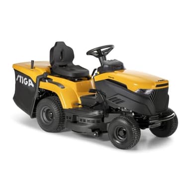 STIGA Estate 384 Tondeuse autoportée 432 cm3 avec Transmission hydrostatique, Plateau de 84cm, bac de ramassage 240L, kit Mulching Inclus