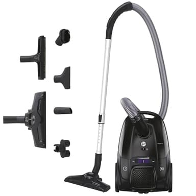 Hoover Silencieux Telios Extra Lite Aspirateur avec Sac Traineau Compact et Puisant TXLZ72HM, 69 DB, Capacité XL 3,5 L, 2 Brosses Sols Durs-Tapis & Spéciale Parquet, Filtre EPA12 Lavable, Accessoires