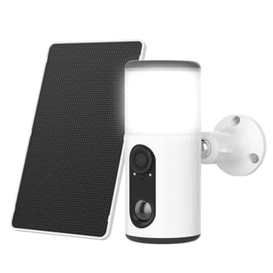 ANRAN [2025 Neuf] 2K Caméra Surveillance WiFi Extérieur sans Fil Solaire, 3MP Camera Exterieure avec Lumens Projecteur, Vision Nocturne Couleur, PIR Détection Mouvement, Audio Bidirectionnel, IP66