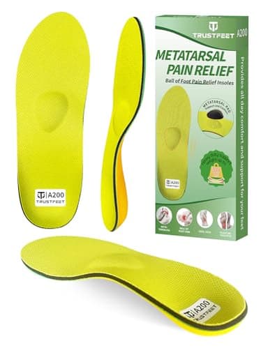 Trustfeet Semelles pour le Soulagement de la Douleur à l'Avant-Pied, Névrome de Morton, Métatarsalgie, Inserts de Soutien de la Voûte, Semelles Orthopédiques pour Hommes et Femmes-D