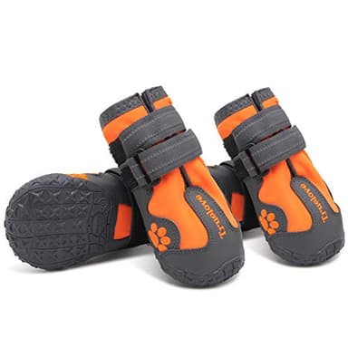 MOKCCI Truelove Chaussures de Chien Bottes Chien, Chaussure Chien Imperméables avec Sangles Réfléchissantes pour Petit Moyen Grand Chien