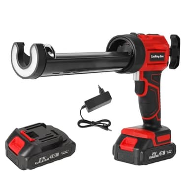 Pistolet à Silicone électrique pour Makita 18V, Pistolet à cartouche electrique 1500mAh, pistolet silicone avec LED,4 vitesses réglables, Pistolet Joints electrique 300ML pour Sceller,Étanchéifier