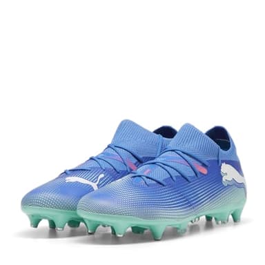 Puma Unisex Adults Future 7 Match MXSG Soccer Shoe, BLUEMAZING-Puma White-Electric Peppermint, 44.5 EU