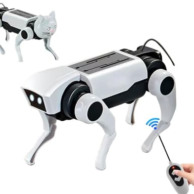 Kixolazr Chien Robot Jouet - Animal de Compagnie Robotisé Interactif Intelligent Télécommandé avec Capteur Tactile,Jouet Robot Canin RC pour Garçons et Filles 3 Ans et Plus Jeu en Intérieur |