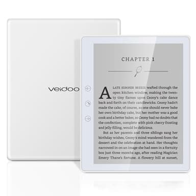 Veidoo 5.8 Pouces Lecteur de Livres Electroniques, Écran Tactile HD, Technologie Carta E-Ink, 32Go ROM, WiFi, Longue Durée de Vie, Blanc