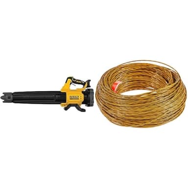 DEWALT Souffleur Brushless XR 18V 5Ah Li-ION - Souffleur Électrique Portable sans Fil & Recharge de Fil Coupe Bordure 2,5 mm x 68,6 m - Bobine de Fil Remplacement