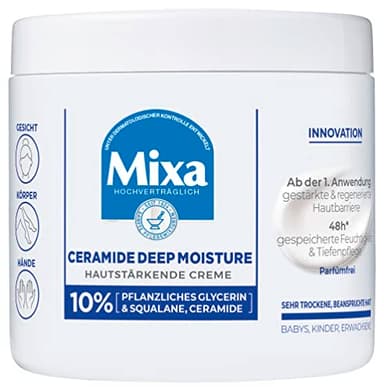Mixa Ceramide Protect Crème de soin hydratante pour peaux très sèches et sollicitées 400 ml