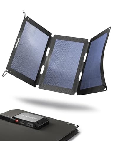 Chargeur Solaire Sunslice Fusion Flex 18W avec 2 Ports USB et Technologie CIGS, Flexible, Pliable et résistant à l'eau pour Une Recharge Rapide des Smartphones, tablettes et Plus