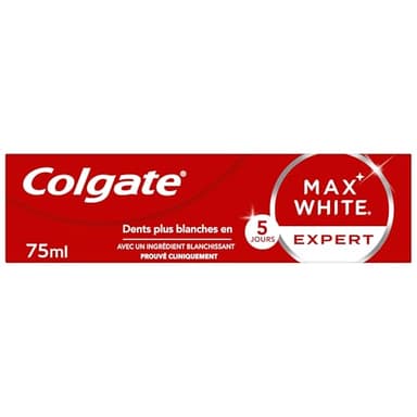 COLGATE - Dentifrice Max White Expert Original - Blanchiment Double Action - 75ml
