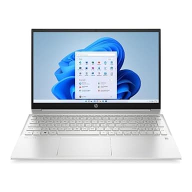 HP Pavilion 15-eh1004sf, A18R3EA, Ordinateur Portable, AMD Ryzen 7 5700U, 16 Go RAM, 512 Go SSD, AMD Radeon Graphics, Écran 15.6" FHD IPS, Antireflet, Windows 11, Clavier AZERTY, Argent