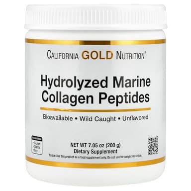 Peptides de collagène marin hydrolysés, non aromatisés, 200 g, California Gold Nutrition